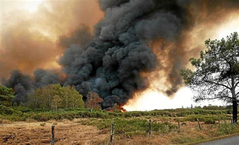 Incendie Dans La Forêt De Brocéliande La Progression Des Flammes En