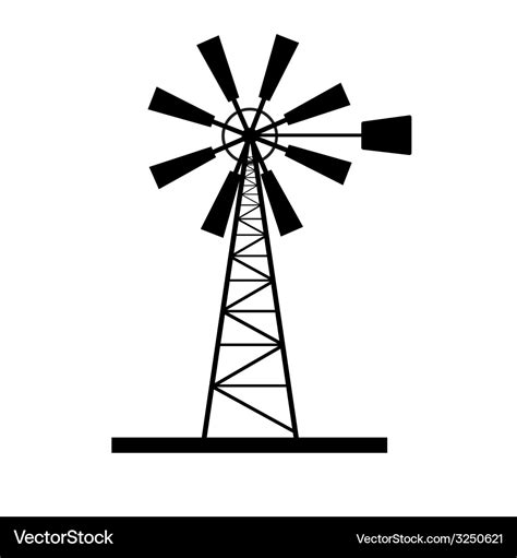 Windmill icon Royalty Free Vector Image - VectorStock