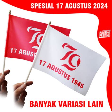 Promo Bendera Tangan Merah Putih Bendera Stik Pawai Indonesia Mini Kecil Lomba 17 Agustus