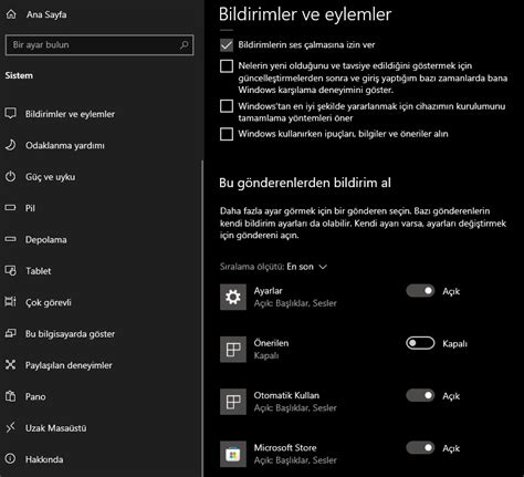 Windows 10 22H2 19045 3570 güncellemesi sonrası bildirim çubuğunda