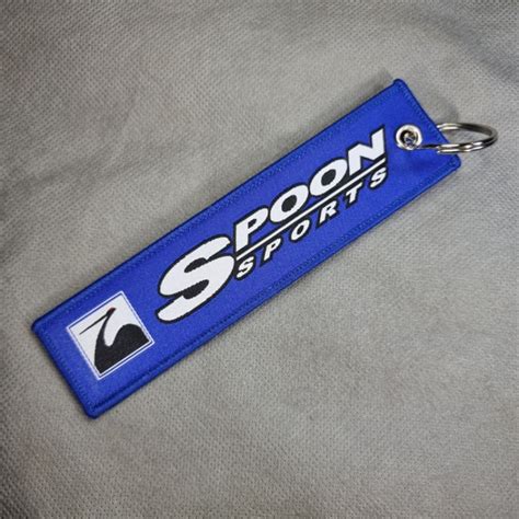 Limited Stock Motorsport Automotive Brand Woven Fabric Cloth Keychains