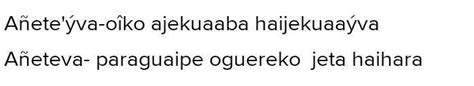 Mombe urã ha hetepy Añeteguáva ha añetegua yva Brainly lat