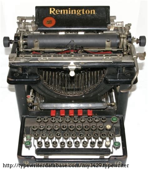 Remington On The Typewriter Database