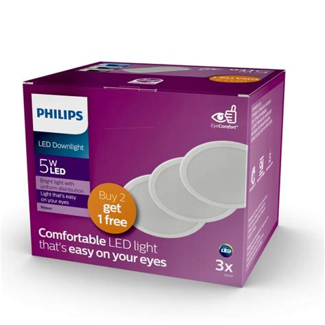 Jual PHILIPS Led Downlight Multipack Paket Meson 5 Watt 59447 5 W 5W