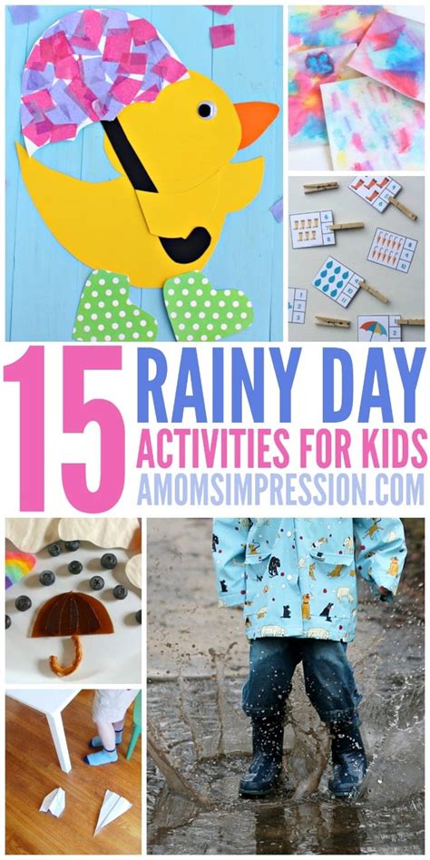 15 Fun Rainy Day Activities Kids Will Love this Spring