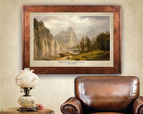 Merced River Yosemite Valley Albert Bierstadt 1866 24x36 Inch Print