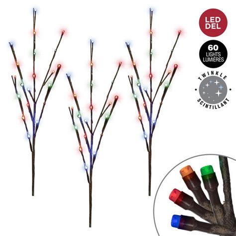 CELEBRATIONS BY L CO 3 Pack 30 In Lawn Stakes With Multicolour