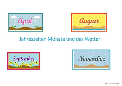 Wetter Und Jahreszeiten Deutsch Daf Powerpoints