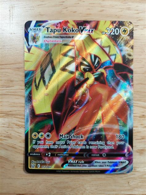 Tapu Koko Vmax 051 163 Battle Styles NM Full Art India Ubuy