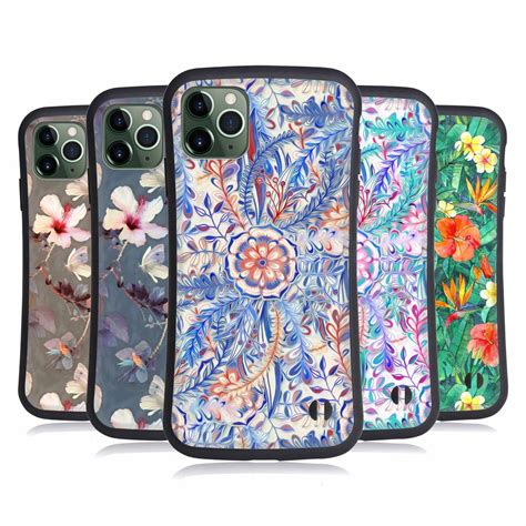 Official Micklyn Le Feuvre Florals Hybrid Case For Apple Iphones Phones