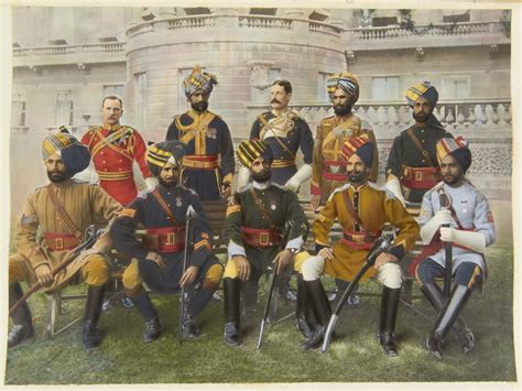 Group Of Indian Officers For The Opening Of The Imperial Institute 1893