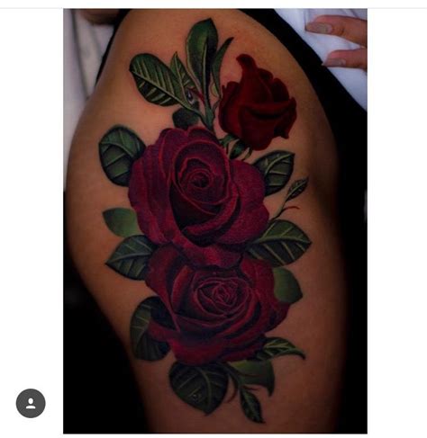 Thigh Rose Tattoo By Cheeseburgerchampion Тату с орхидеями Тату