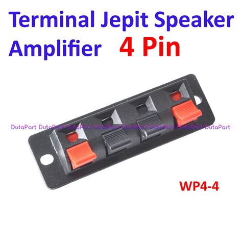 Jual Terminal Jepit 4 Pin Speaker Amplifier Kabel Power Box 4P 4Pin WP4