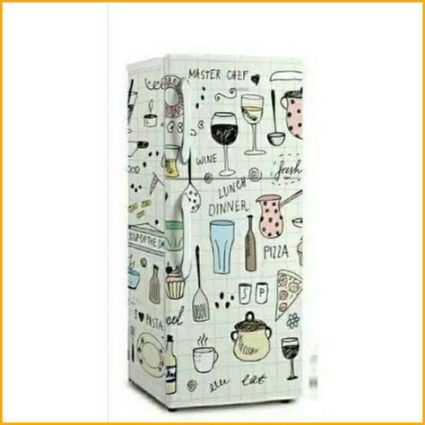 Jual Sticker Kulkas Pintu Full Body Motif Master Chef Putih Kulkas