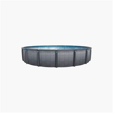 Edge 15 X 52 Round Above Ground Pool Package Clean Blue