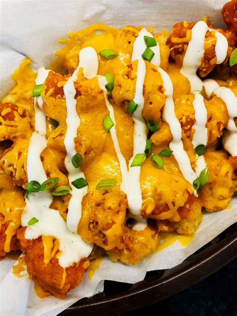 Air Fryer Buffalo Chicken Loaded Tots Cooks Well With Others