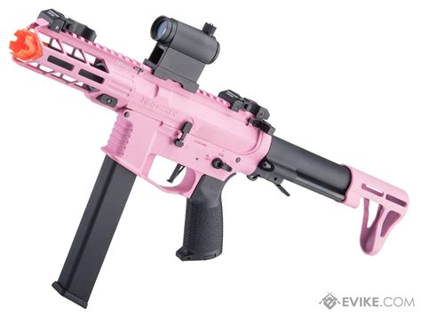 Classic Army Nemesis X9 Airsoft Aeg Machine Pistol Color Pink Black