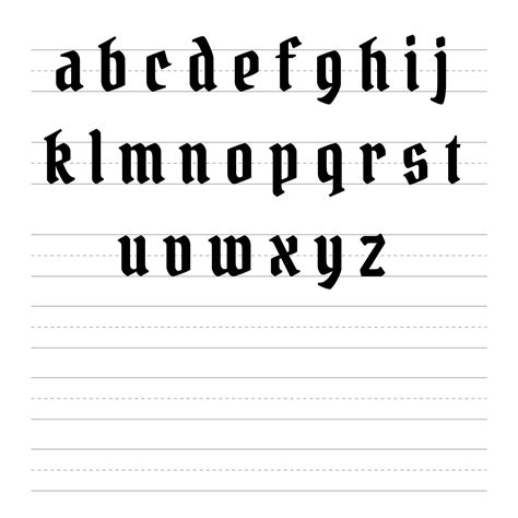 Printable Calligraphy Worksheets