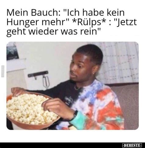 Mein Bauch Ich Habe Kein Hunger Mehr Rülps Jetzt Geht Wieder