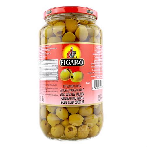 Figaro Pitted Green Olives G