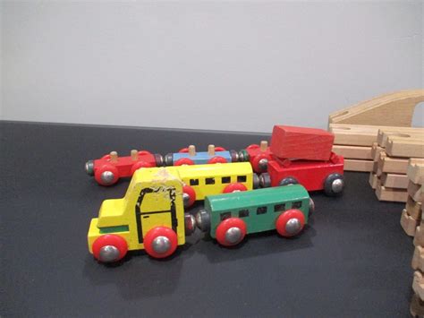 Vintage 34 Piece Original Brio Train Set Track Bridge Train - Etsy