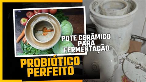 Pote Cer Mico Para Fermentados Chucrute Pepino Azedo Kimchi Picles