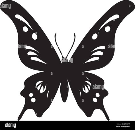 Ilustraci N De Silueta De Mariposa Negra Vector Imagen Vector De Stock