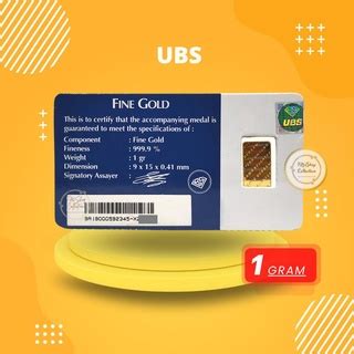 Jual Ubs 1 Gram Logam Mulia Emas Sni Mulus Shopee Indonesia