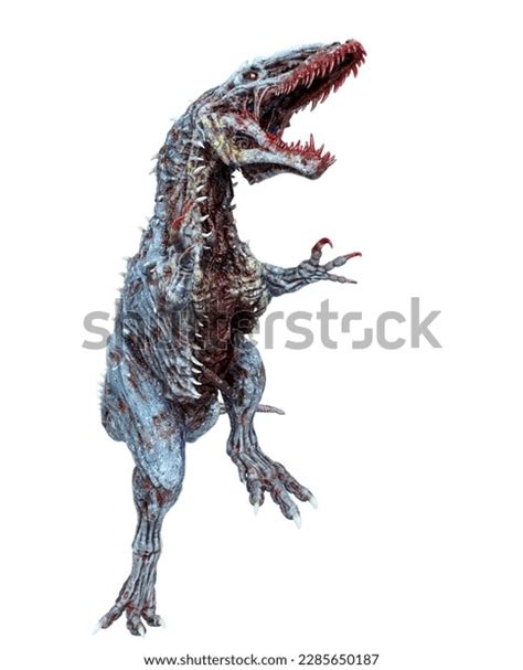 Giganotosaurus Zombie Fighting Pose 3d Illustration Stock Illustration 2285650187 Shutterstock