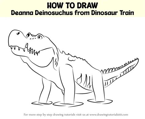 How To Draw Deanna Deinosuchus From Dinosaur Train Dinosaur Train