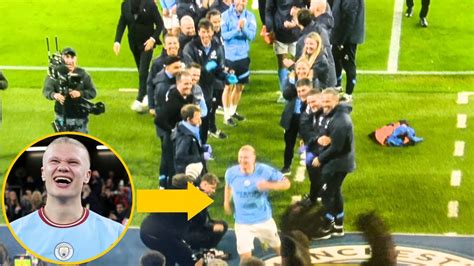 Erling Haaland Guard Of Honor From Man City After Breaking Premier