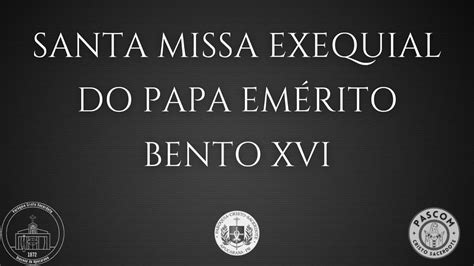 Santa Missa Exequial Do Papa Em Rito Bento Xvi Imagens Geradas