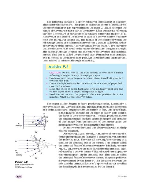 Ncert Book Class 10 Science Chapter 9 Light Reflection And Refraction