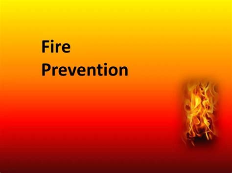 Ppt Fire Prevention Powerpoint Presentation Free Download Id2735697