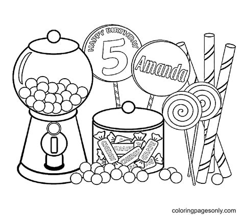 Coloring Pages Of Sweets