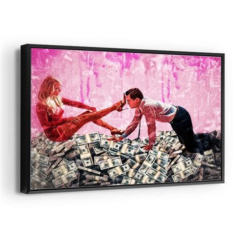 Wolf Of Wall Street Print On Canvas Iconic Scene Leonardo Di Etsy