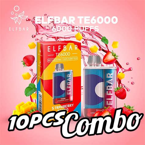 ELF BAR TE 6000 Puffs Disposable Pod RELX SG Vape Shop