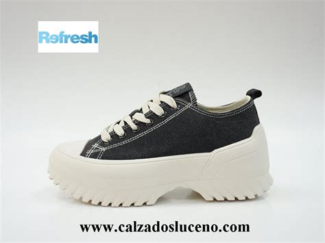 Refresh Zapatilla Lona Plataforma Mujer Calzados Luceño