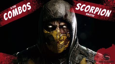 Mortal Kombat X Scorpion Ninjitsu Combos Youtube