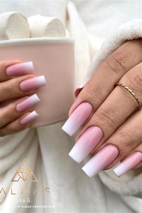 44 Super Chic Baby Boomer Nails for a French Ombré Mani in 2024