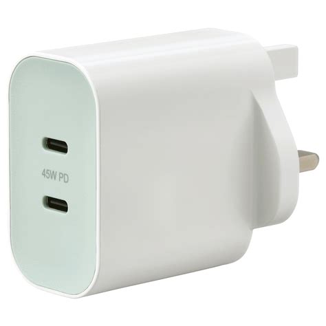 SJÖSS 45W 2-port USB charger, fast charging - IKEA Malaysia