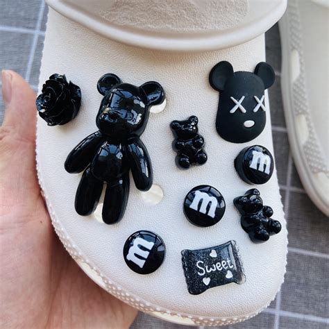 Pcs Bearbrick Kaws Croc Jibz Charm Button Fashion Shoes Accessories