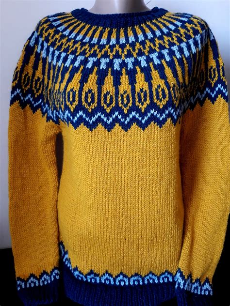 Unisex Icelandic Sweater Nordicstyle Hand Knit Wool Pullover Etsy Uk