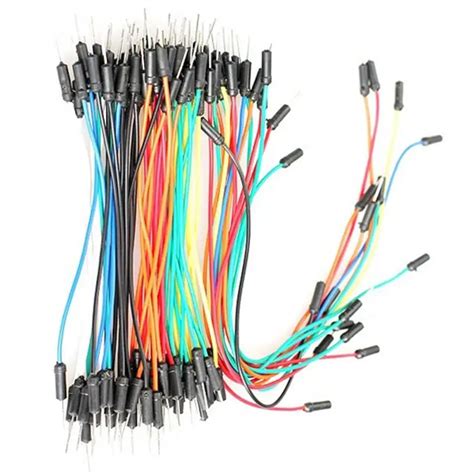 65pcs Male To Male Breadboard Wires Jumper Cable Bread Board Wires-in Wires & Cables from Lights ...