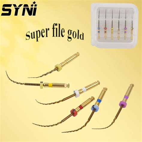 Dental Gold Flexible Files Endo Rotary Files Golden Endodontic Files