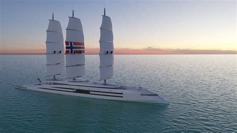 No Emissions Superyacht Concept ‘norway Features Giant Solar Cell