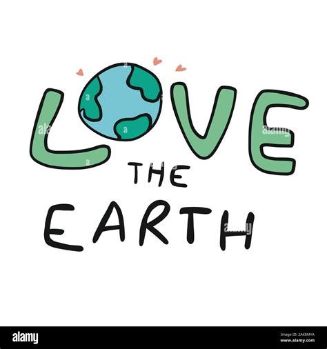 Love the earth logo vector illustration Stock Vector Image & Art - Alamy