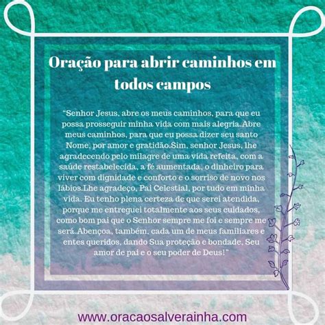 3 Orações Para Abrir Caminhos Bem Poderosas