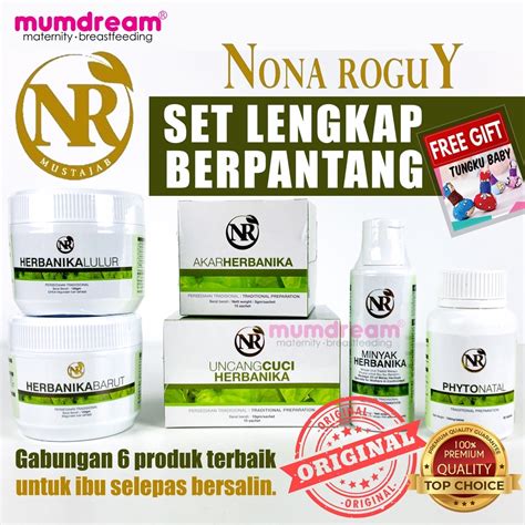 Original Set Lengkap Berpantang Nr Nona Roguy Rangkaian Set