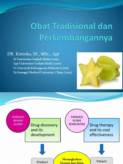 Obat Tradisional Dan Perkembangannya Pdf